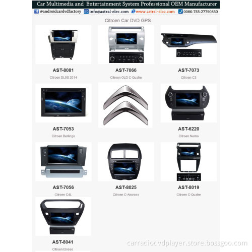 In-Dash Navigation System for Citroen Berlingo